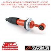 OUTBACK ARMOUR SUSPENSION KITS FRONT TRAIL(PAIR) NAVARA NP300 2015+ (COIL REAR)